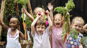 Child Development with growing food at home